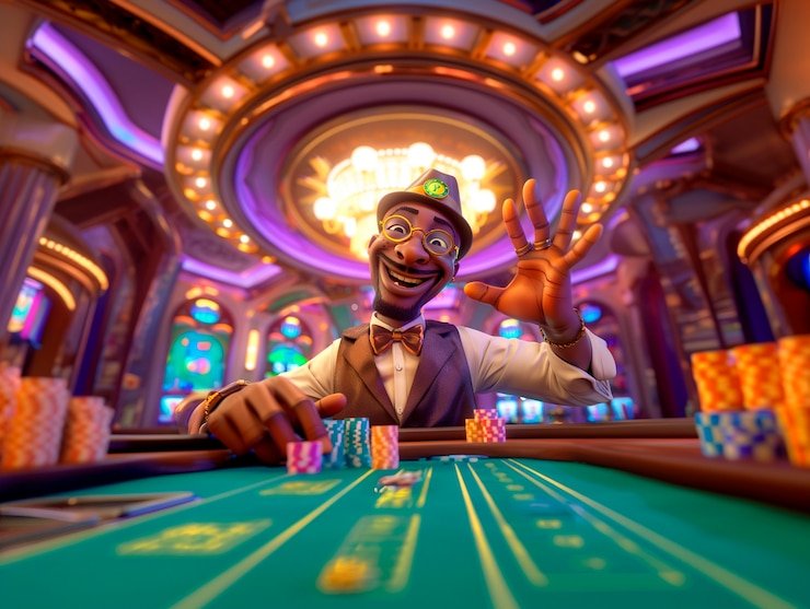 Live casino table and football market interface